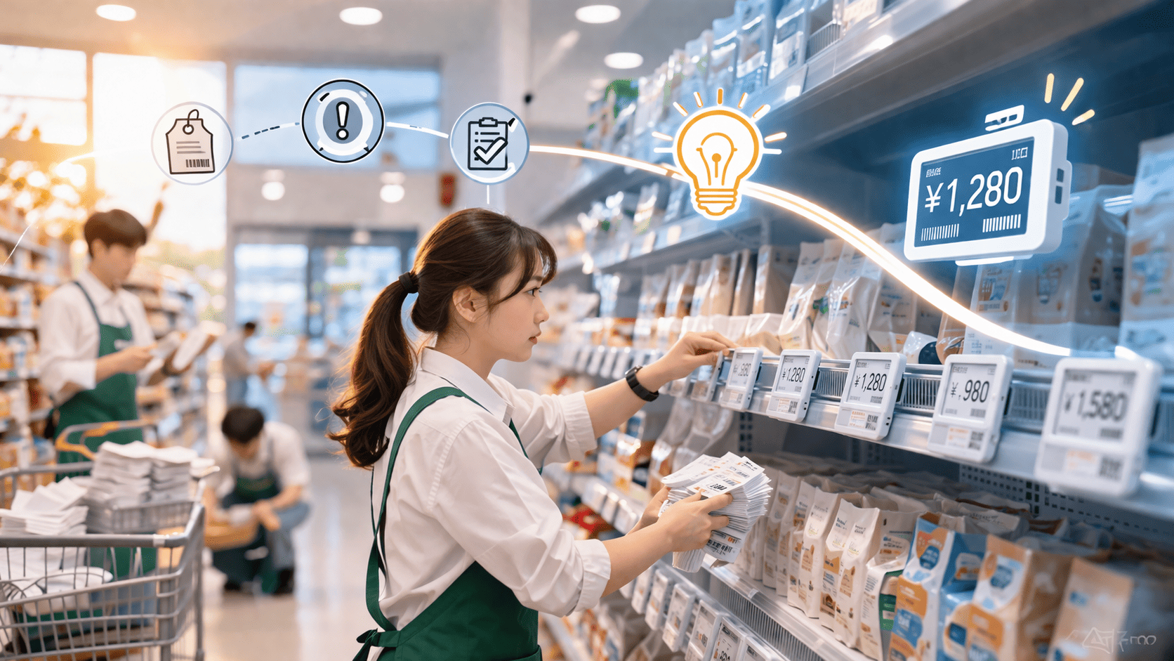 課題の発見イラスト