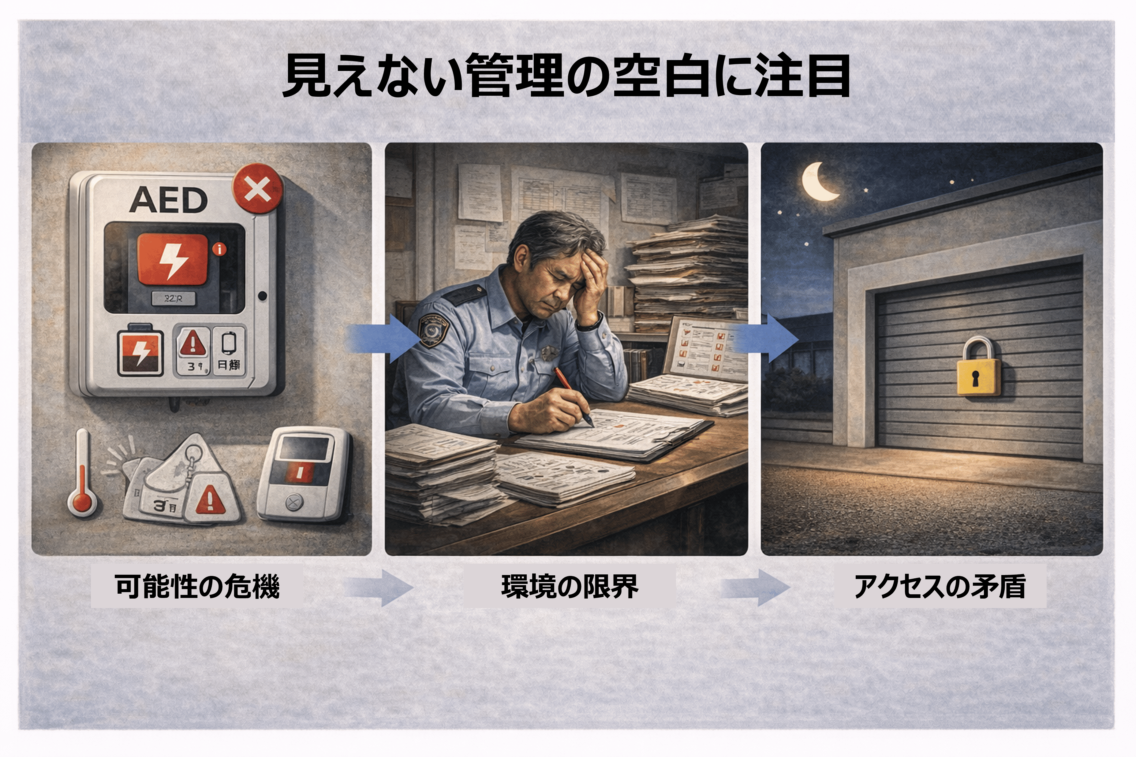 見えない管理の空白に注目